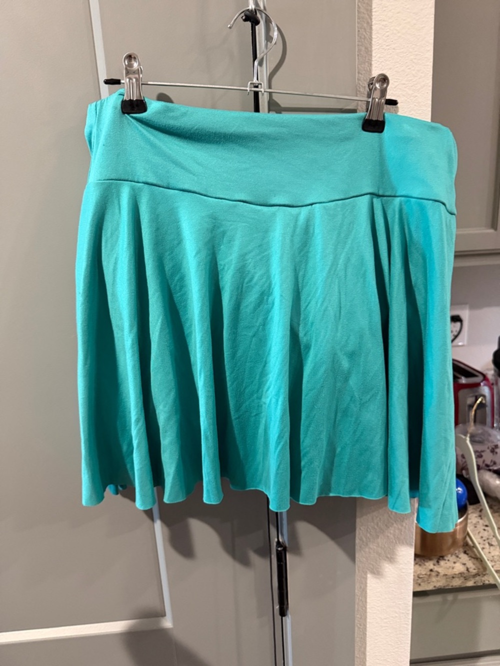 Women’s Teal Swing Skirt – Lightweight Flared Skirt